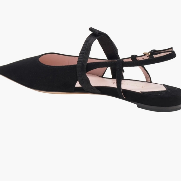 New!! Kate spade Maritza leather modern flat Sling back shoe - Picture 3 of 6